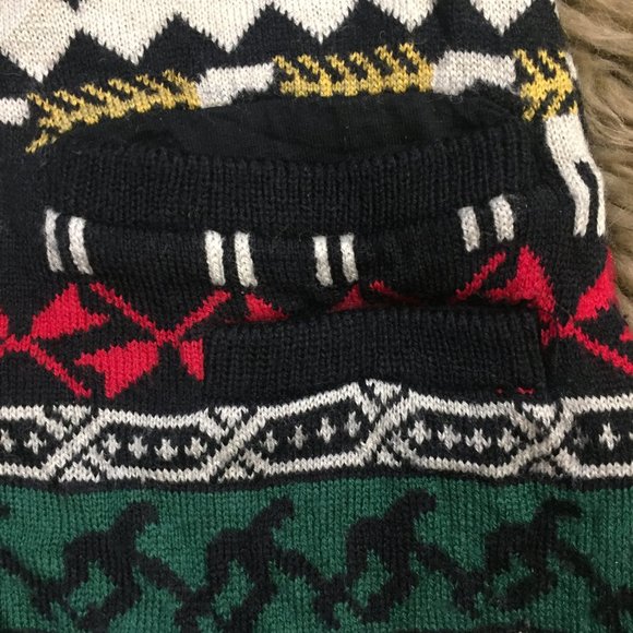 GSUS wool blend ugly Christmas grandpa sweater cardigan - size XS - Picture 10 of 11